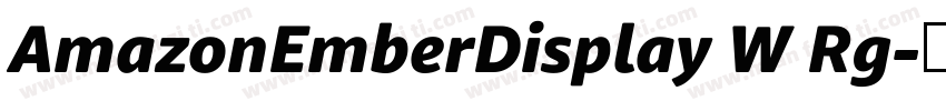 AmazonEmberDisplay W Rg字体转换